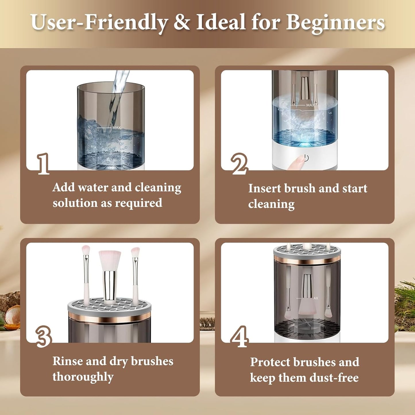 BrushMate Pro™ Brush Cleaner