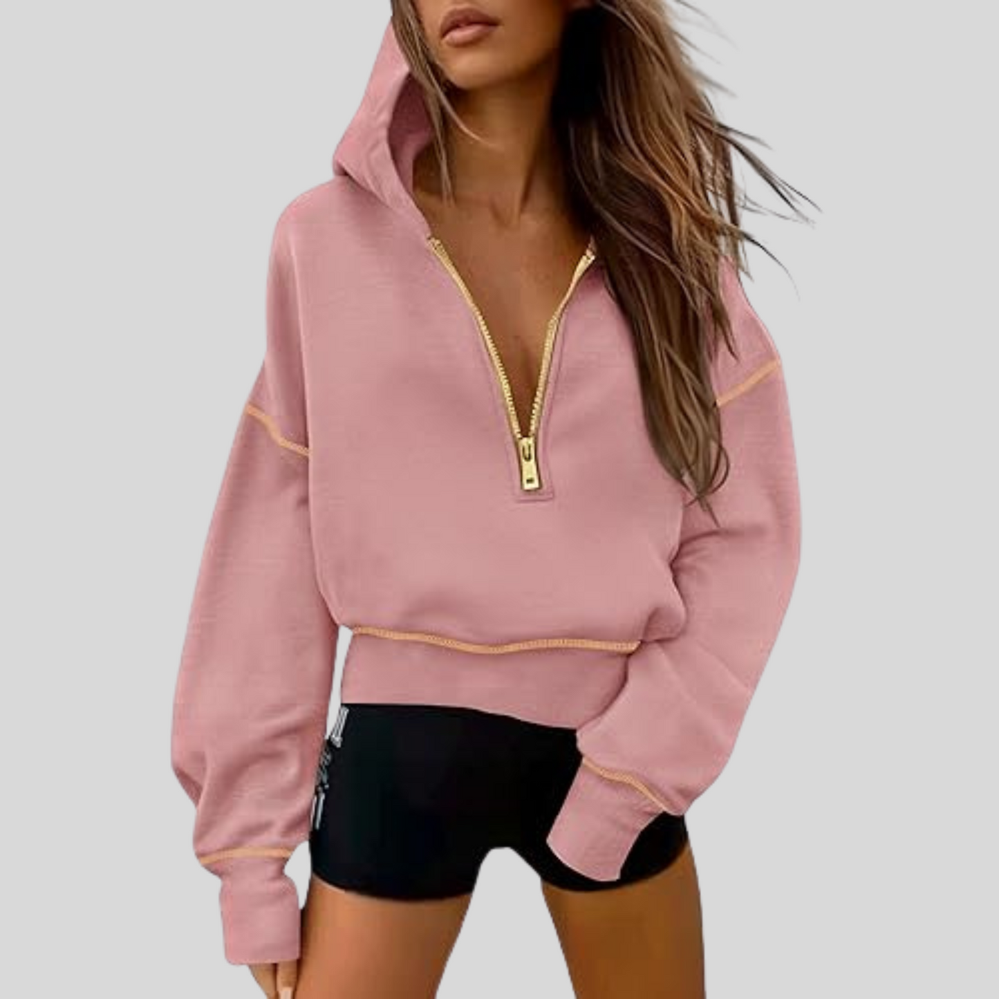 Chic Comfort Cropped Hoodie™