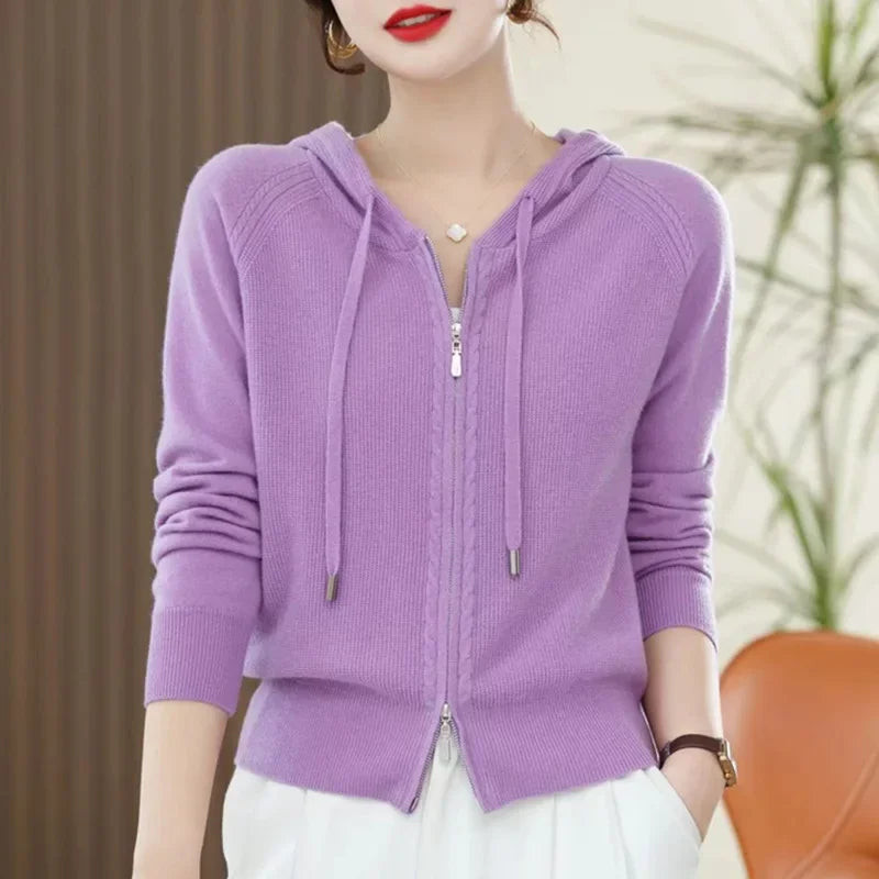 Alina | Loft Knit Hoodie