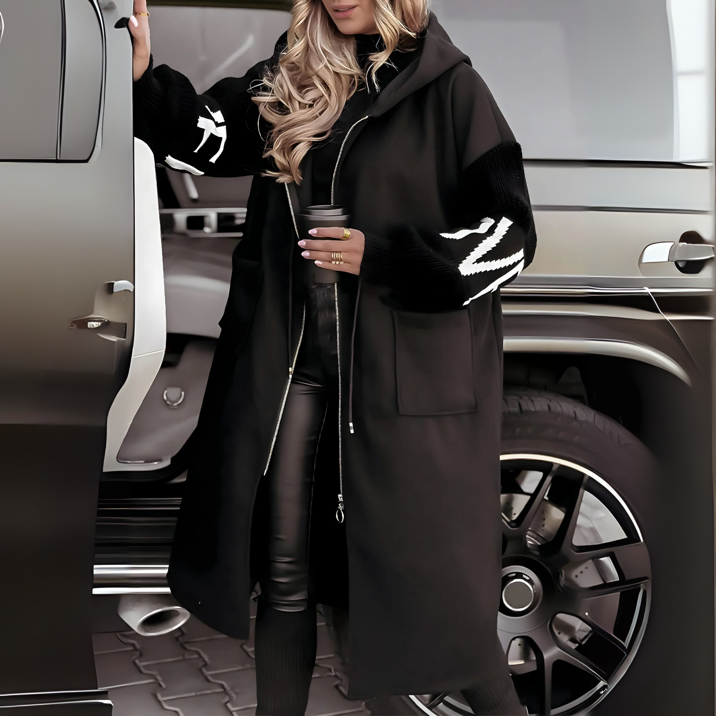 Sorana | Elegant Hooded Coatigan
