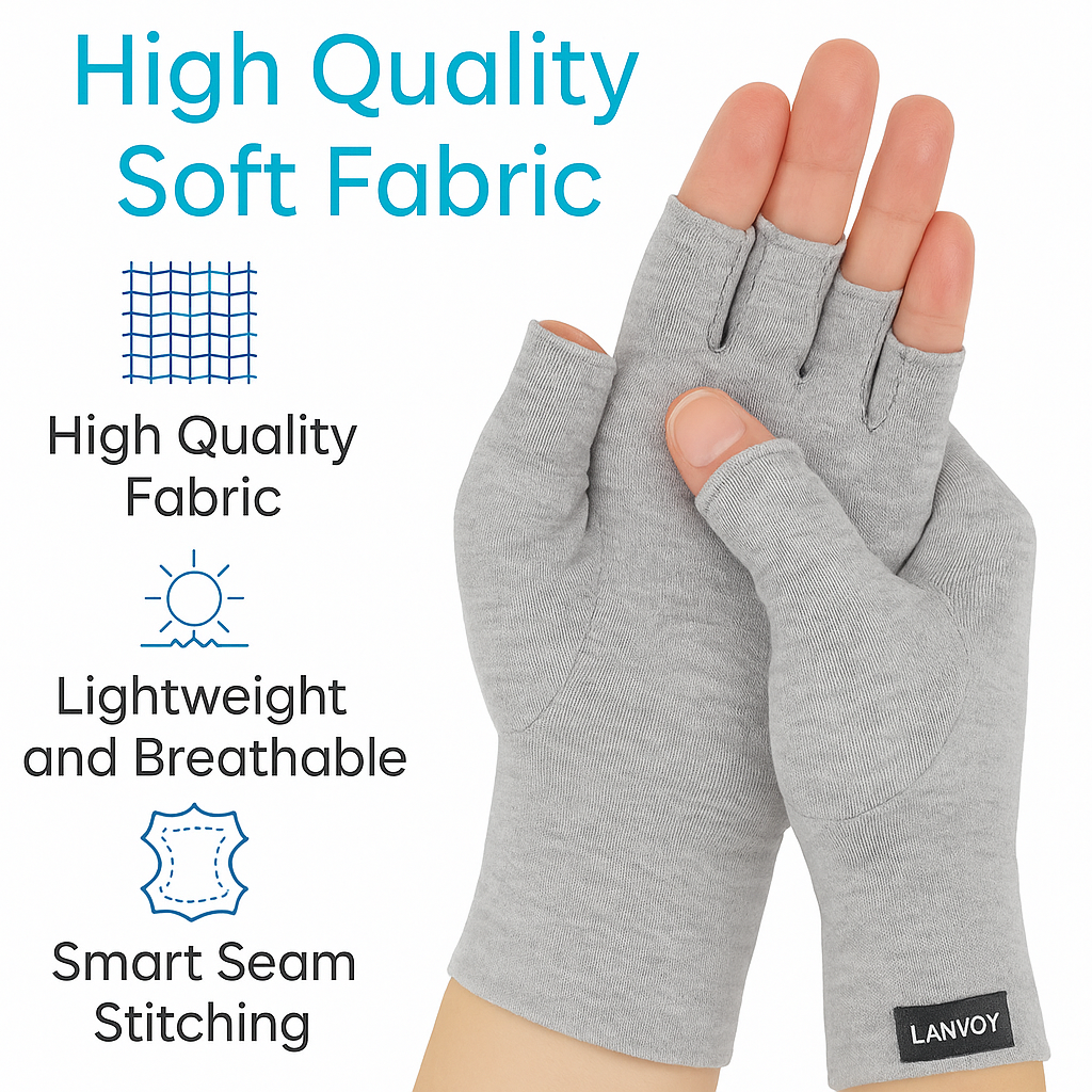 LANVOY ReliefGrip™ – Compression Gloves