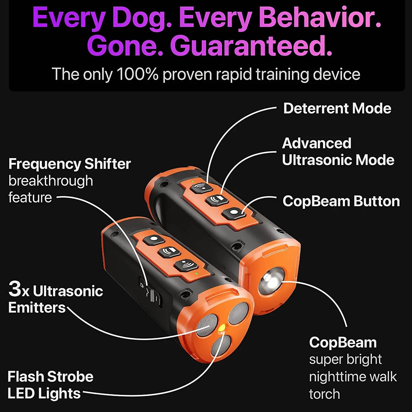 Peaceful Paws™  Ultrasonic Bark Control