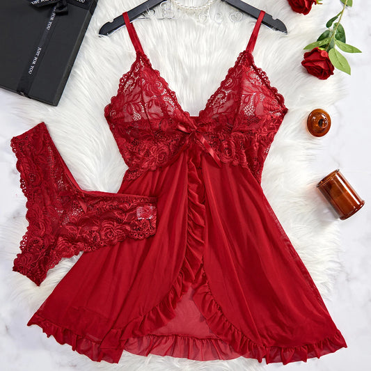 Ruby Kiss | Lace Lingerie Set