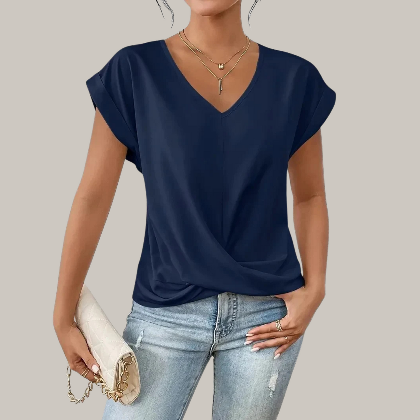 Gaia - Elegance V-Neck Top