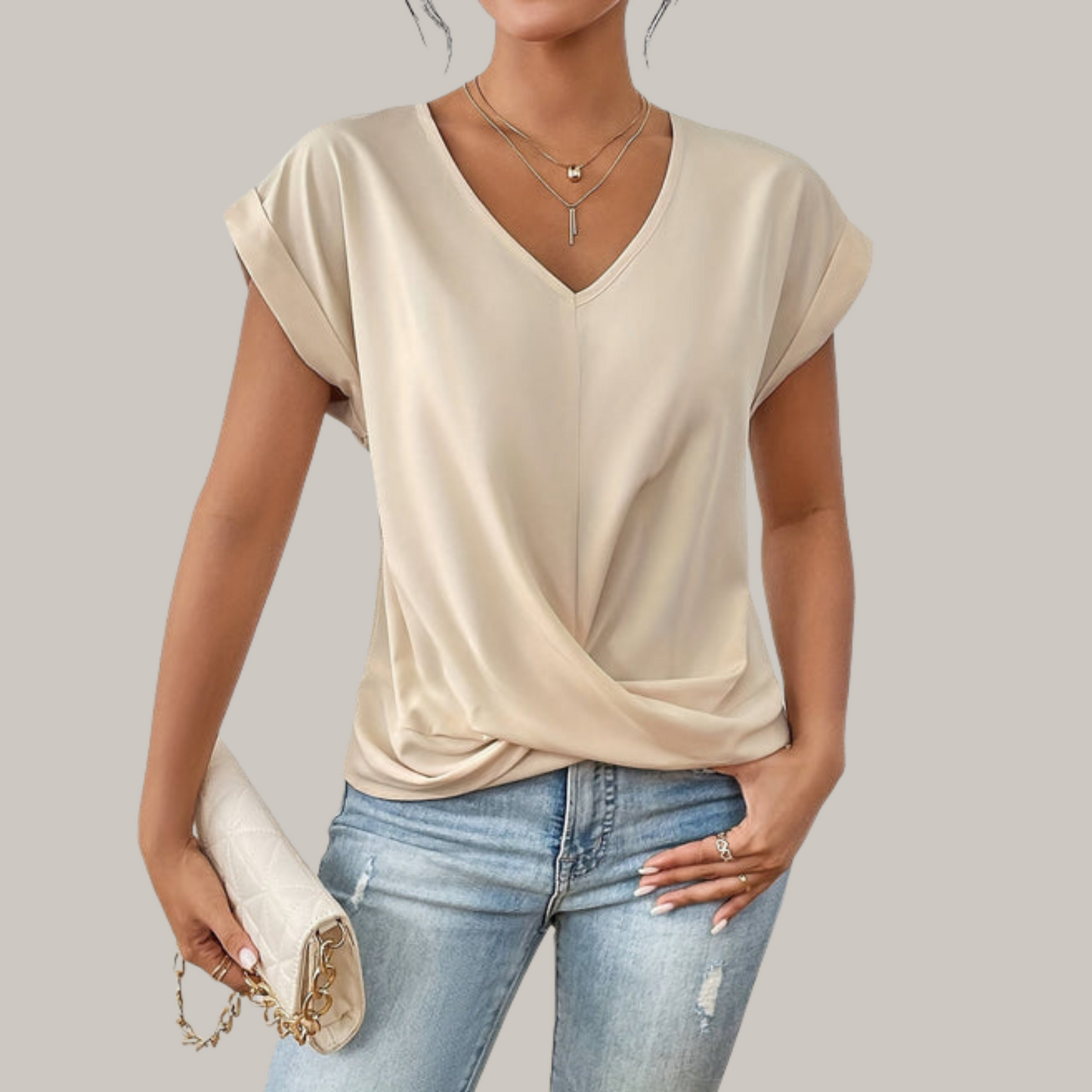 Gaia - Elegance V-Neck Top