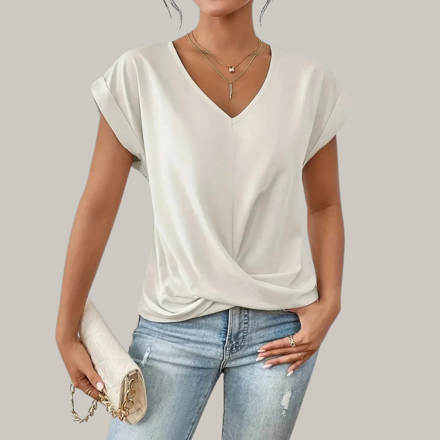Gaia - Elegance V-Neck Top