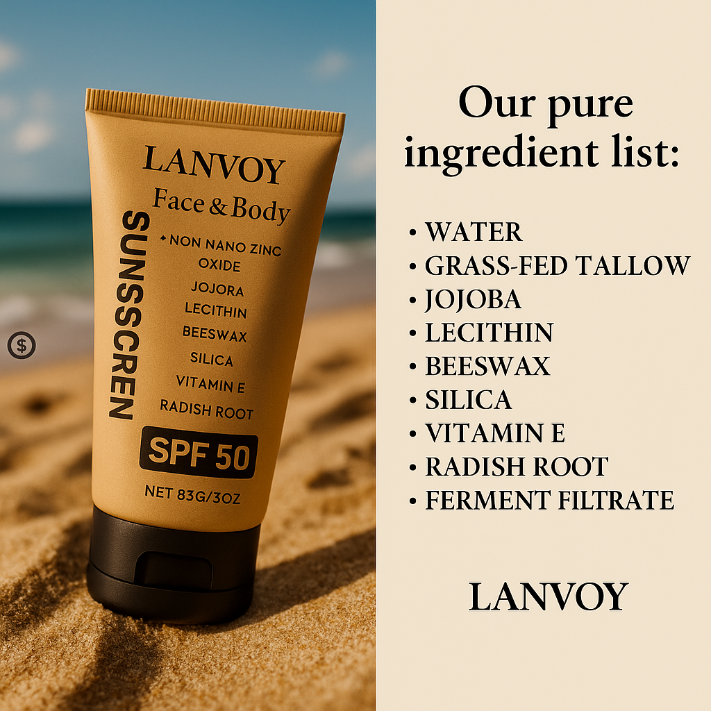 Lanvoy's Tallow Sun Shield SPF 50™