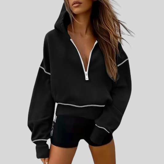 Chic Comfort Cropped Hoodie™
